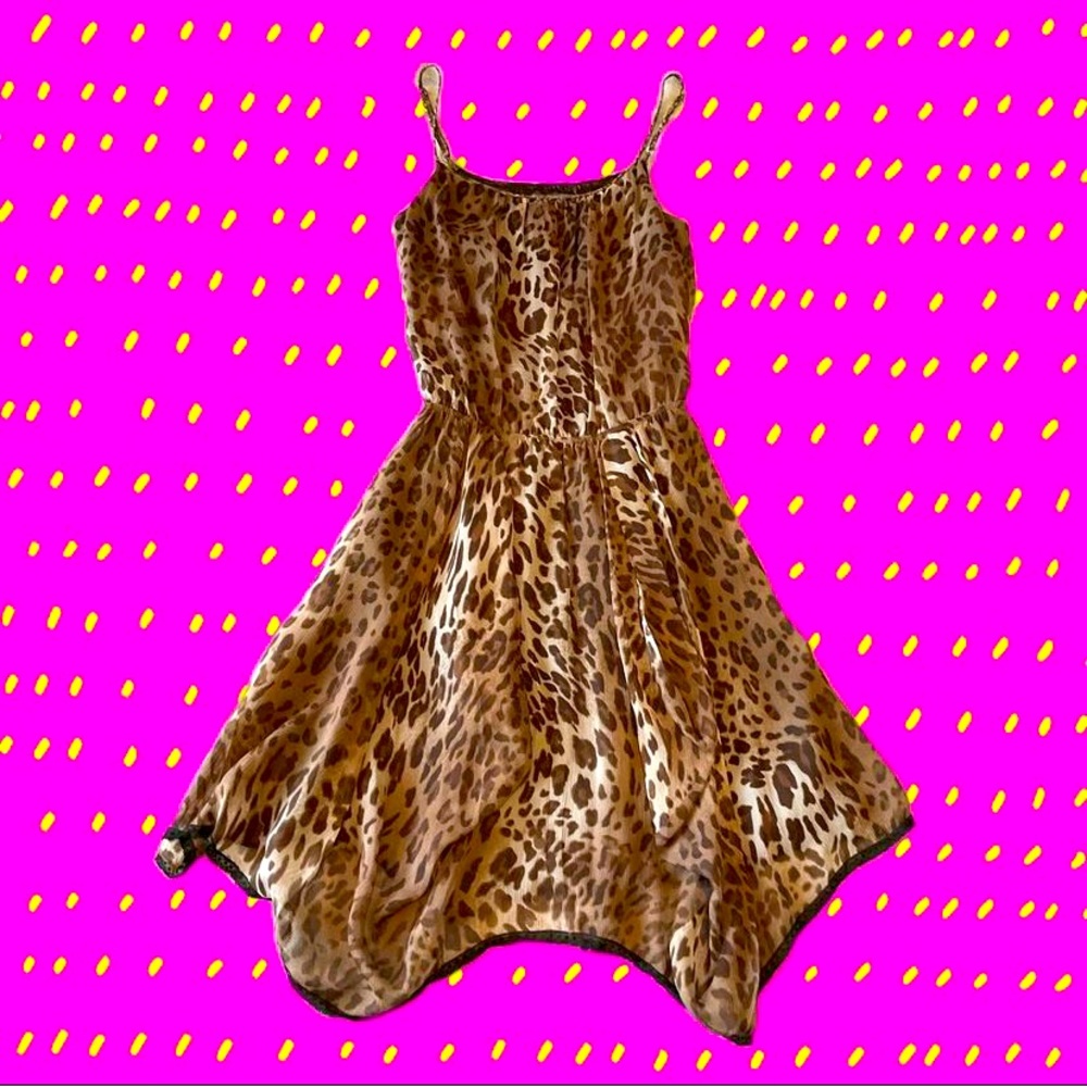 MATTY M LEOPARD DRESS size small